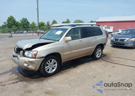 2007 Toyota Highlander Hybrid Limited V6 from USA, damaged, VIN JTEEW21A870046978